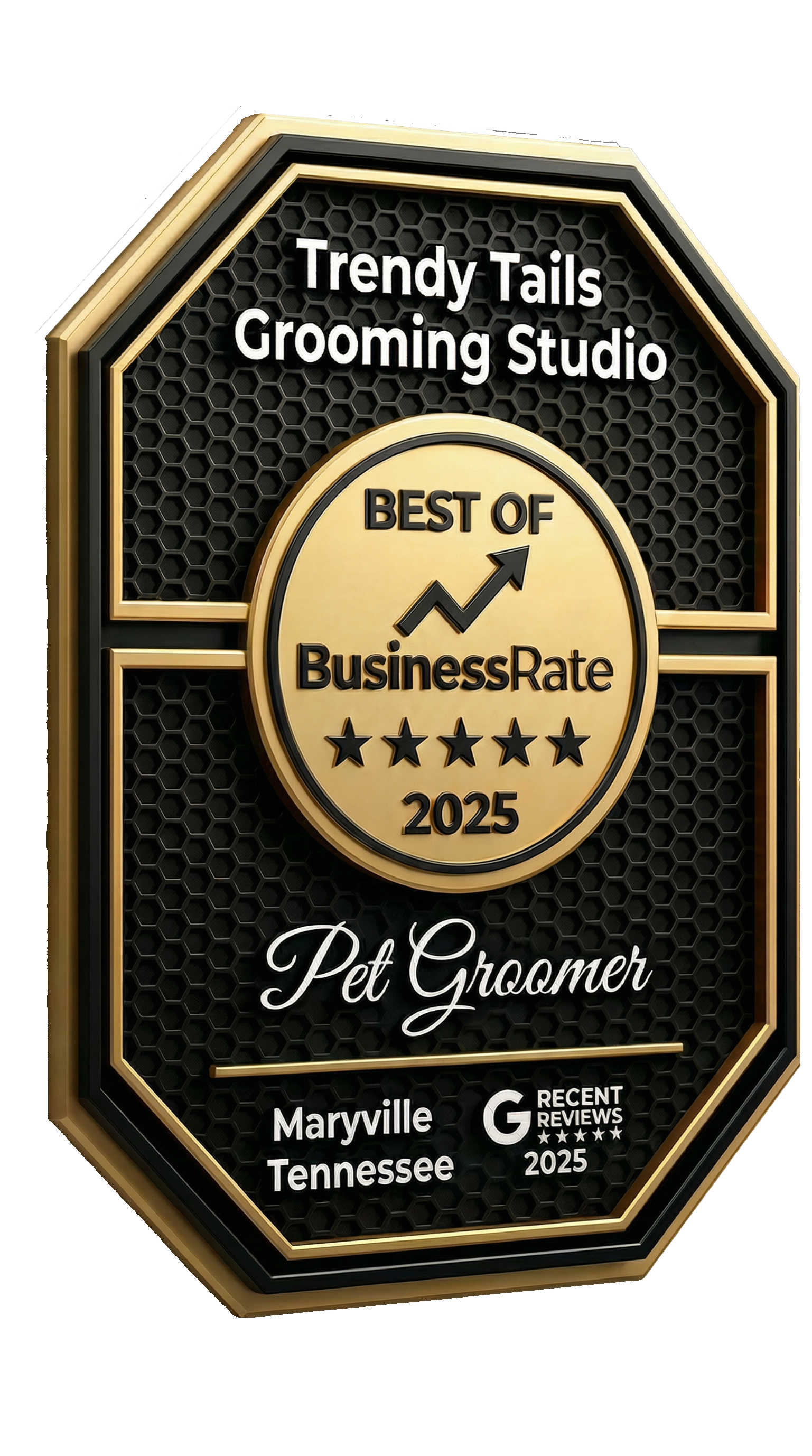 Best of BusinessRate 2025 - #1 Pet Groomer in Maryville